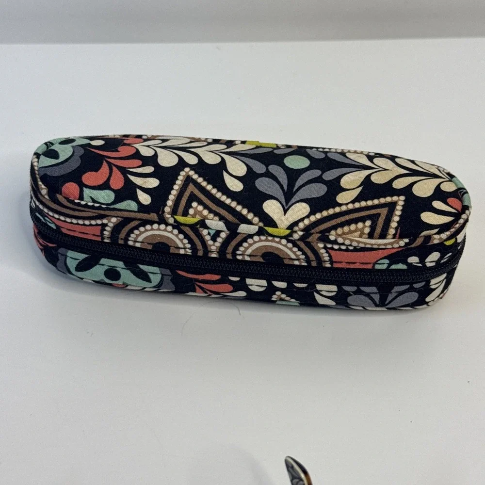 Vera Bradley Sierra Brown Tortuoise Teal Eyeglass Frames 51-16-140 with Case